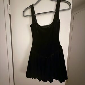 Windsor Black Bubble Dress Velvet